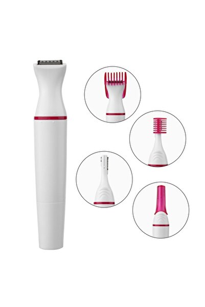 Generic Sensitive Precision Hair Removal Trimmer White/Pink – Facial, Bikini Line & Body Grooming for Women