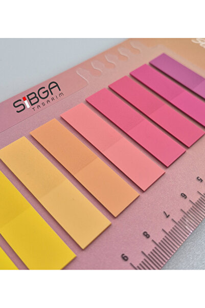 sibga tasarım Transparent Colored Postit Post-it Post It.Bookmark Bookmark Postit Sticker Note Paper 200 Sheets