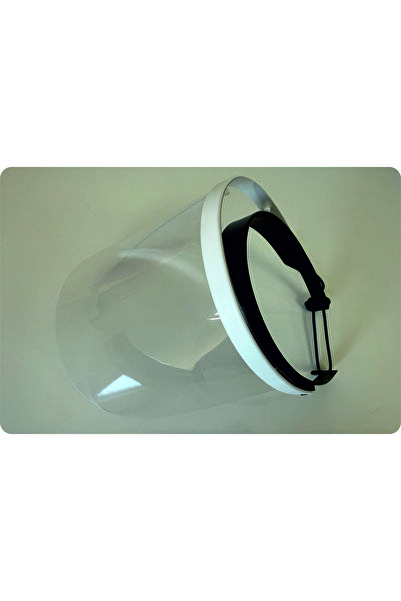 Rin yüz koruyucu siperlik siyah&beyaz