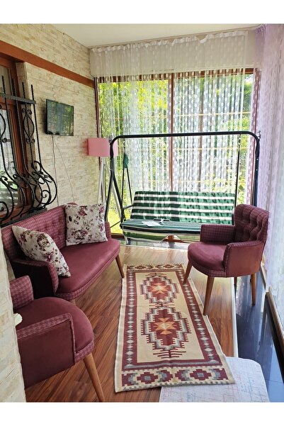 Azra Aksesuar Çay Seti Oturma Grubu Oturma Takımı Koltuk Takımı Ahşap Mobilya...