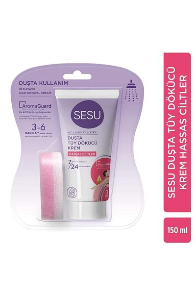 Sesu Depilatory Cream 150 ml Sensitive Skin