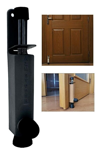 Azm Kapı Stoperi Frenli Tampon Basmalı Kapı Arkası Antrasit Gri ( Ral 7016 Antrasit Gri Kırçıllı )