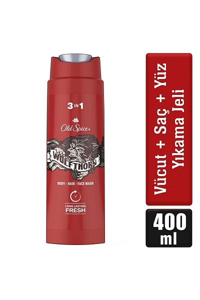 Old Spice 400 مل شامبو وولفثورن 3 في 1