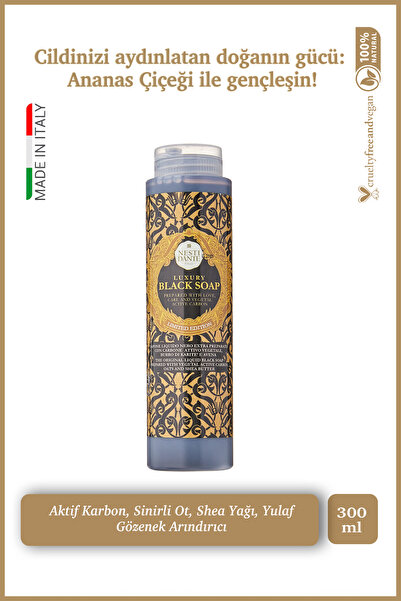 Nesti Dante Luxury Black Duş Jeli 300ml | Canlandırıcı Ve Sıkılaştırıcı | Akt...