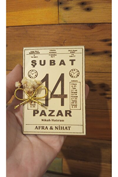 ereltasarım 20 Adet Maarif Takvimi Magnet Söz, Nişan, Kına, Nikah Hediyelik N...