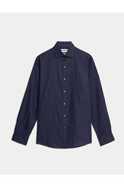 Marks & Spencer Regular Fit Lüks Keten Karışımlı Gömlek