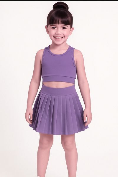 Uğur bebe Full Lycra Diver Fabric Flexible Shorts Skirted Girl's Crop Swimsuit Suit (Buy 1 Size Bigger)