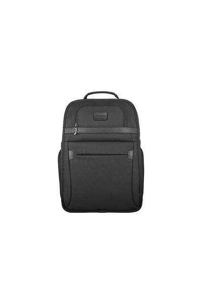 Promate Premium Backpack, Lightweight 15.6-inch Laptop Bag with Spacious Compartments, Luggage Belt