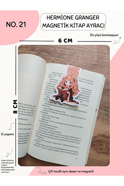 Else Craft Harry Potter - Hermione Granger Magnetik Kitap Ayracı No:21