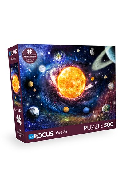 Blue Focus 500 Piece Puzzle - Solar System (SOLAR SYSTEM)