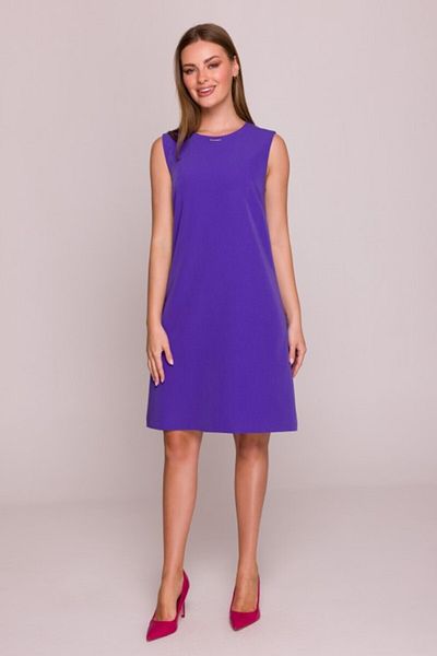 Stylove Simple Sleeveless Midi Dress - Purple