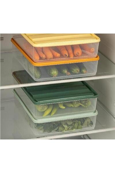 Stile Cucina 5-Piece Refrigerator Organizer Organizer Freezer Storage Container Suitable for Microwave