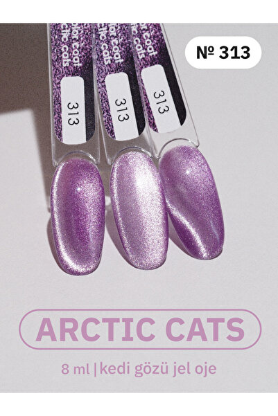 MOJO Kalıcı Oje Açik Pembe Arctıc Cats 313 (8 ML) Rus Kalitesi, Profesyonelle...