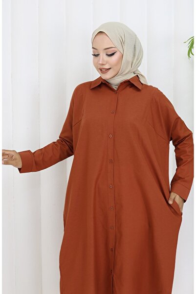 sefamerve Reglan Kol Tunik 4066-13 Kiremit