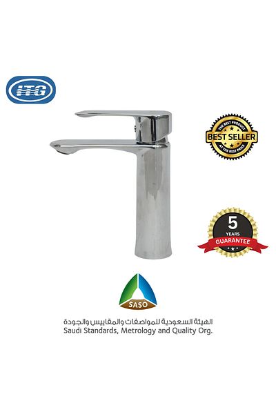 itg Premium Hot & Cold Basin Mixer Faucet – Chrome-Plated Tap for Bathroom & Kitchen | 5-Year Guarante