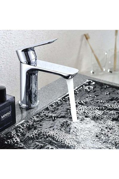itg Premium Hot & Cold Basin Mixer Faucet – Chrome-Plated Tap for Bathroom & Kitchen | 5-Year Guarante