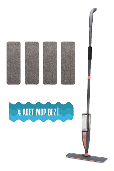 valletta Prandelli Sprey Mop 360 Derece Dönen Su Püskürtmeli Spray Mop 4 Adet...
