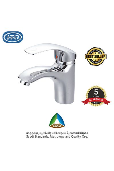 itg Premium Hot & Cold Basin Mixer Faucet – Chrome-Plated Tap for Bathroom & Kitchen | 5-Year Guar