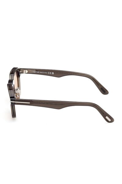 Tom Ford Unisex Sunglasses Tf1230-D 20E 50-23, Acetate, Gray Square Frame