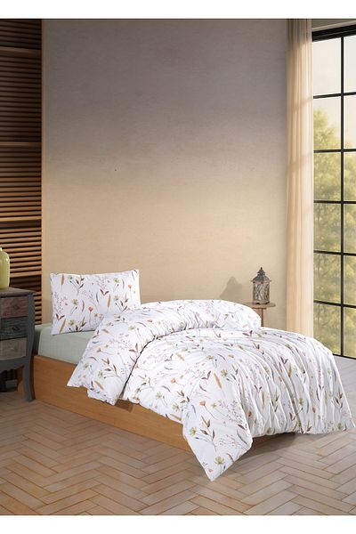 Medaillon Home Eflora Single Fitted Sheet Duvet Cover Set
