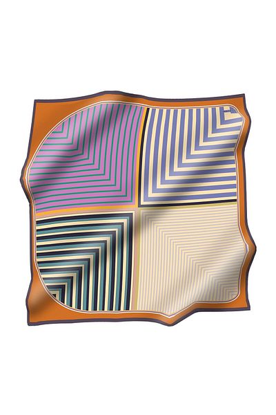 Zühre Φουλάρι από πολυεστέρα Twill ZE0024 V3