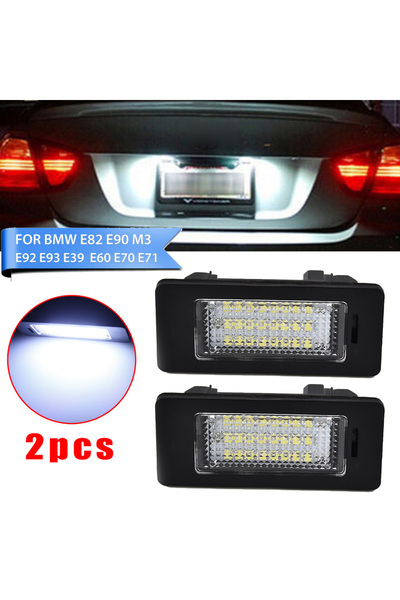 Choice 2 قطعة 24LED رقم لوحة الترخيص ضوء لسيارات BMW E90 M3 E92 E70 E39 F30 E...