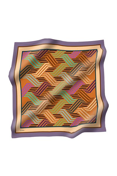 Zühre Φουλάρι από πολυεστέρα Twill ZE0021 V4