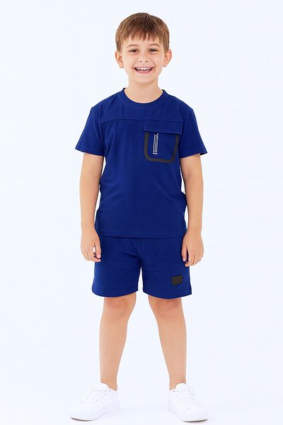 HÇM Boy's Shorts Set - B19 with Back Print and Pocket Detail