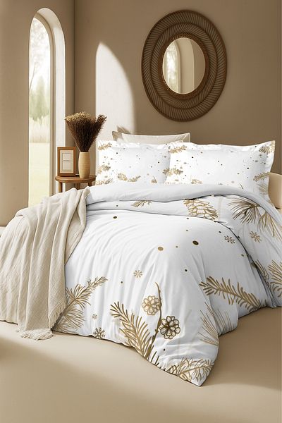 MonoHome Soft 3D Cotton Satin Duvet Cover Set - King Size, Double, 220X240Cm