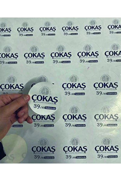 Çokaş Promosyon Firmaya, Kişiye Özel Örtücü Sticker / Kapatıcı Sticker 4x4 Cm...