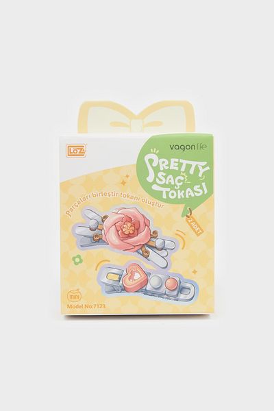 DeFacto Set de 2 agrafe de păr cu flori pentru fete F1682a8ns