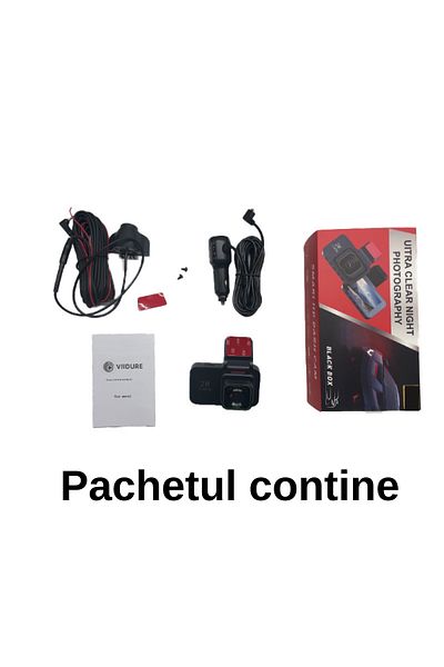 Medeyatech Cameră dublă de bord 4K față/spate – Ultra HD 2160P cu tehnologie HDR