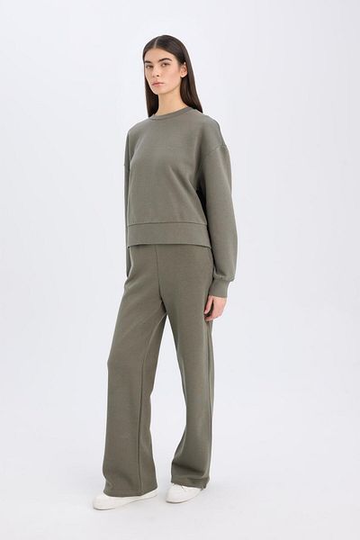DeFacto Thick Winter Sweatpants with High Waist Elastic - Pockets B8571Ax24Wn