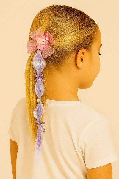 Motebarn Wear Fată Copil Păr Elastic scrunchie liliac