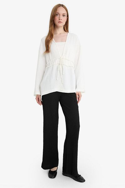 DeFacto Relax Fit Wrap Trousers E3436Ax25Sm