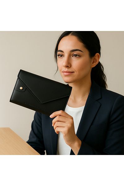 Shoebuo Portofel de damă cu compartiment pentru telefon, compartiment pentru monede, portofel pentru mână