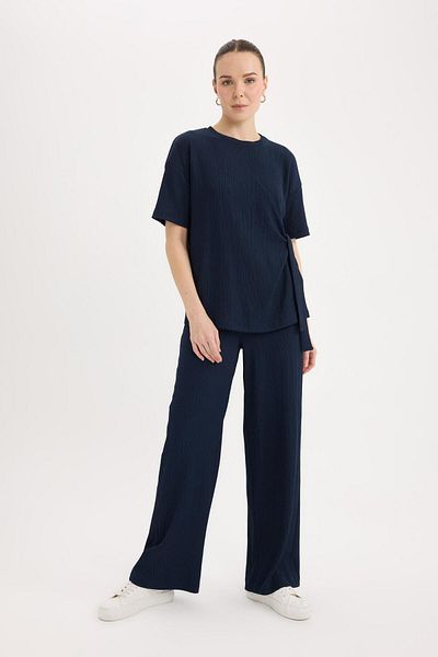 DeFacto Wickelhose, weites Bein, weites, weites Bein, flexible Taille, C0200AX25SP