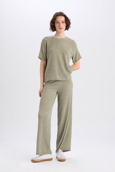 DeFacto Wide Leg Wide Loose Leg Twist Pants E3232Ax25Sp