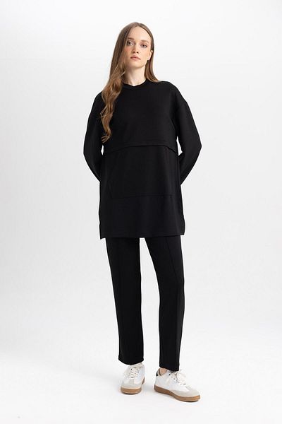 DeFacto Comfortable Corduroy Black Pants - Double Pocket, Casual B0044Ax24Au