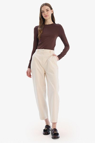 DeFacto Παντελόνι Carrot Fit Gabardine Normal Waist E5963ax25sp