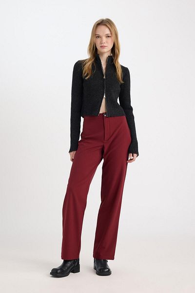 DeFacto High Waist Wide Leg Basic Pants - E1043Ax24Wn