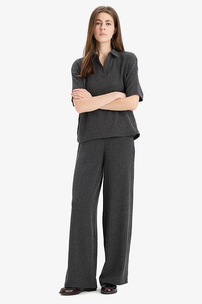 DeFacto Wide Leg Wide Leg Twist Pants E3232Ax25Sp