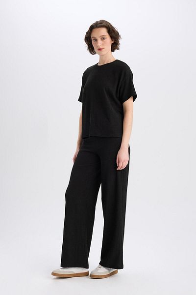 DeFacto Wide Leg Wide Leg Basic Straight Wrap Pants E3232Ax25Sp