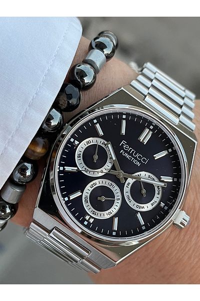 Ferrucci New Season Men's Wristwatch with Steel Cord, Active All Functions
