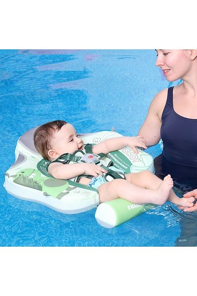 Schulzz Mambobaby Safe Children's Swimming Ring with Sun Protection Upf50 Shade and Safety Lock for Babies