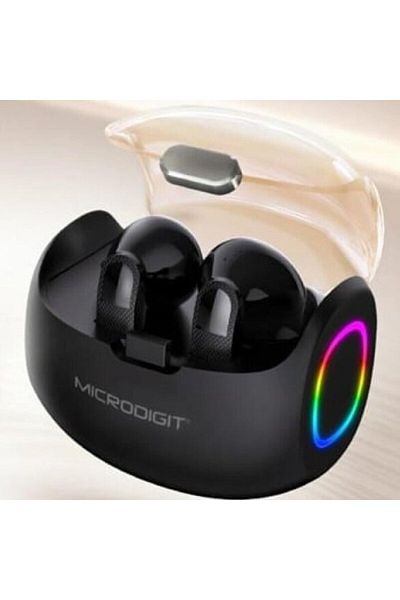 Microdigit Bluetooth سماعة اذن اللون اسود فقط - Dep 389