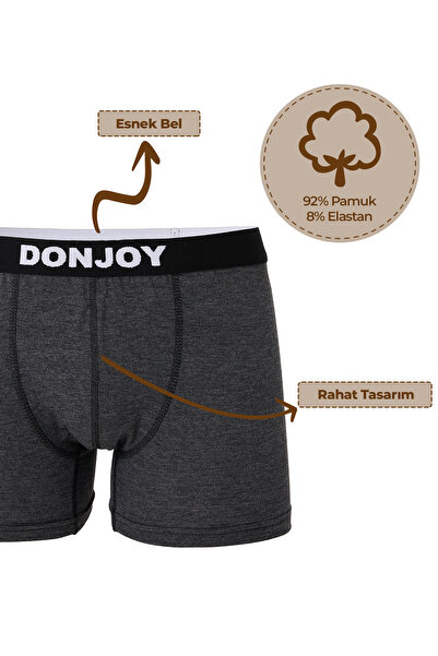 don joy Чоловічі 10-парові бавовняні боксери з еластичною талією