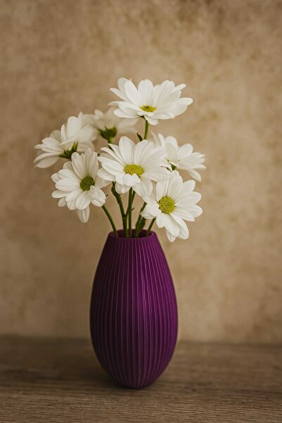 KENAR Mor Dekoratif Vazo, 150 mm, 3D Baskı