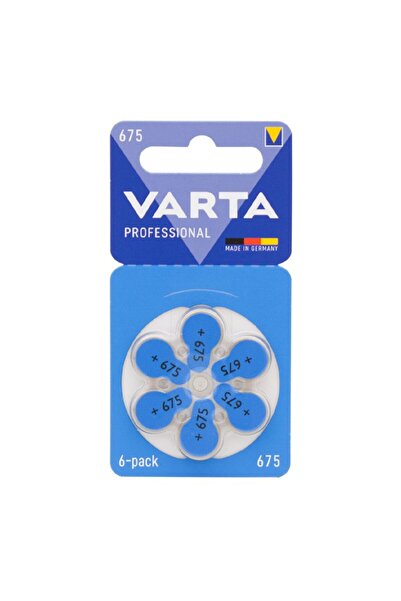 Varta 675 Numara Kulaklık Cihazı Pili (6'lı Paket)