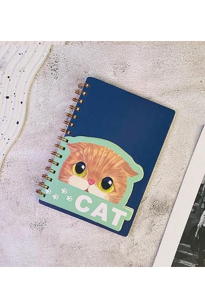 Gift Moda Cute Cat Spiral Notebook with Cover